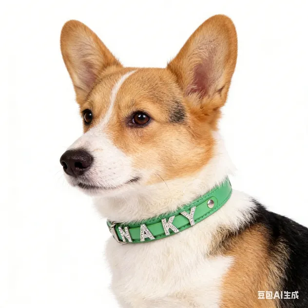 Coleira de Pet com Strass Personalizada com Charms de Nome