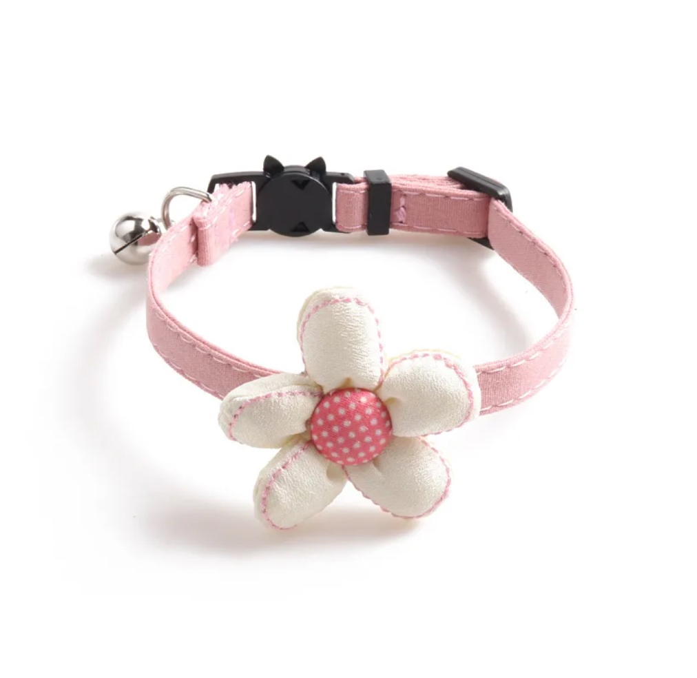 Colar Retrátil de Luxo Fofo em Estilo de Flor Multicolorido para Gato e Cachorro à Venda