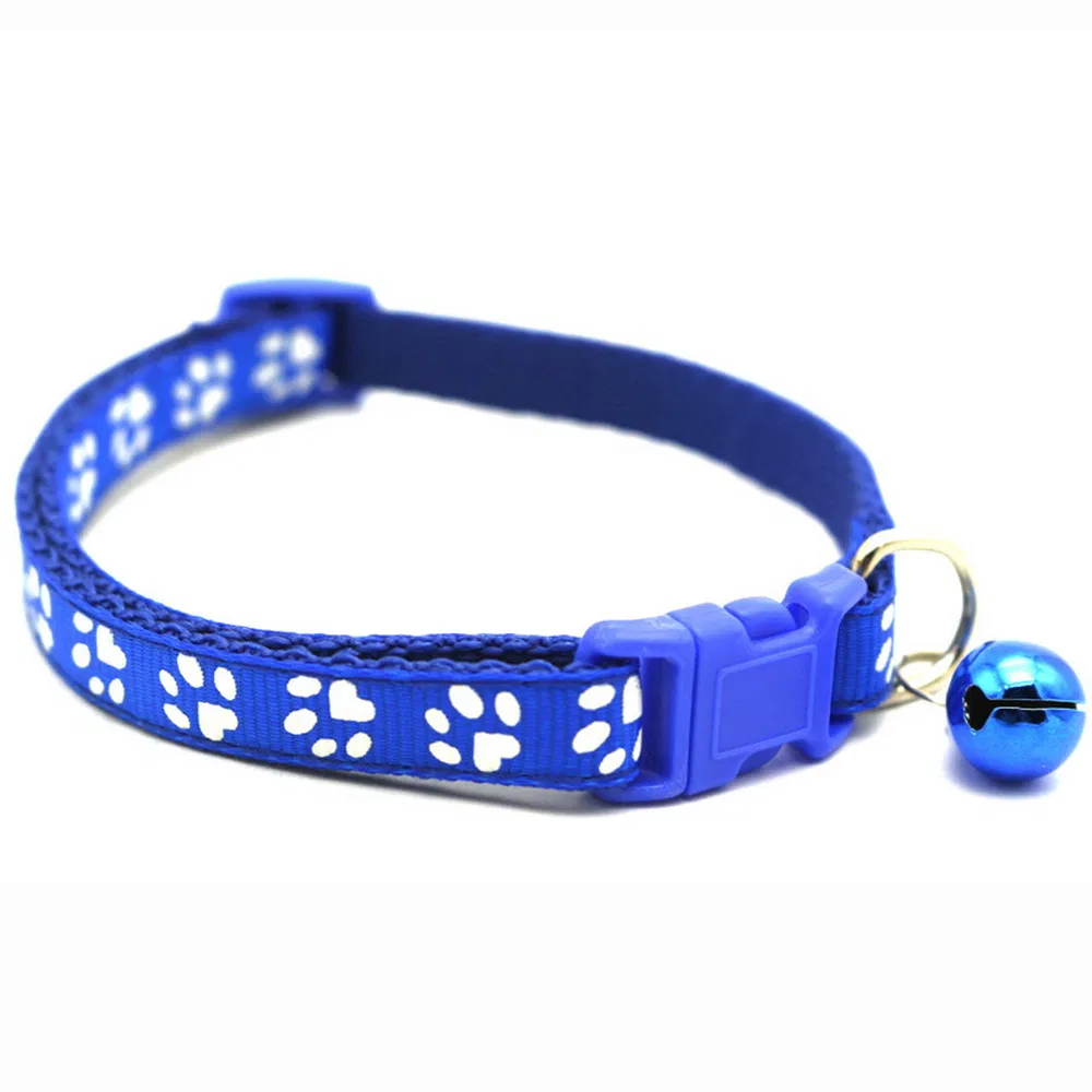 Coleira de Treinamento Personalizada de Luxo Ajustável de Nylon Impressa para Gato e Cachorro