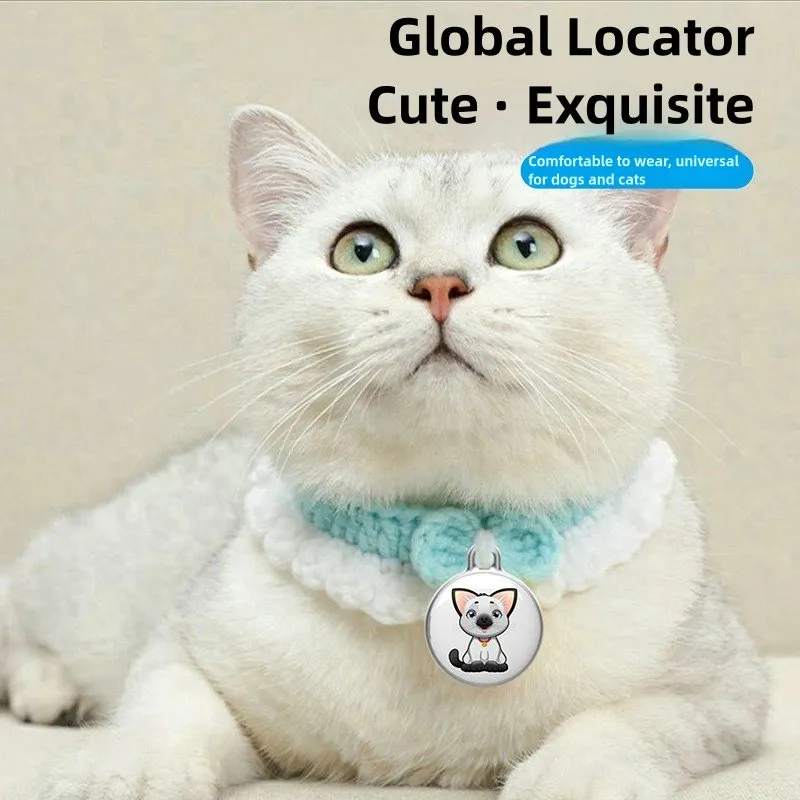 Localizador de animais de estimação, dispositivo anti-perda para gatos e cães, colar de rastreamento para prevenção de perda, artefatos de rastreamento fixos