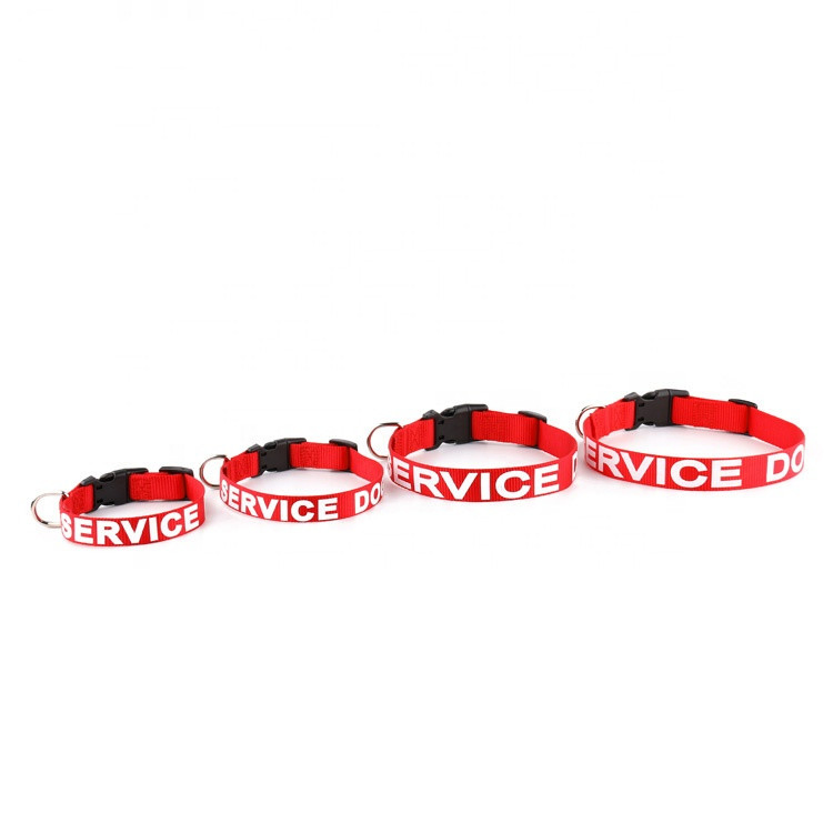 Serviço de Impressão em Seda Personalizada para Coleira de Cão Guia Impressa em Fita de Nylon