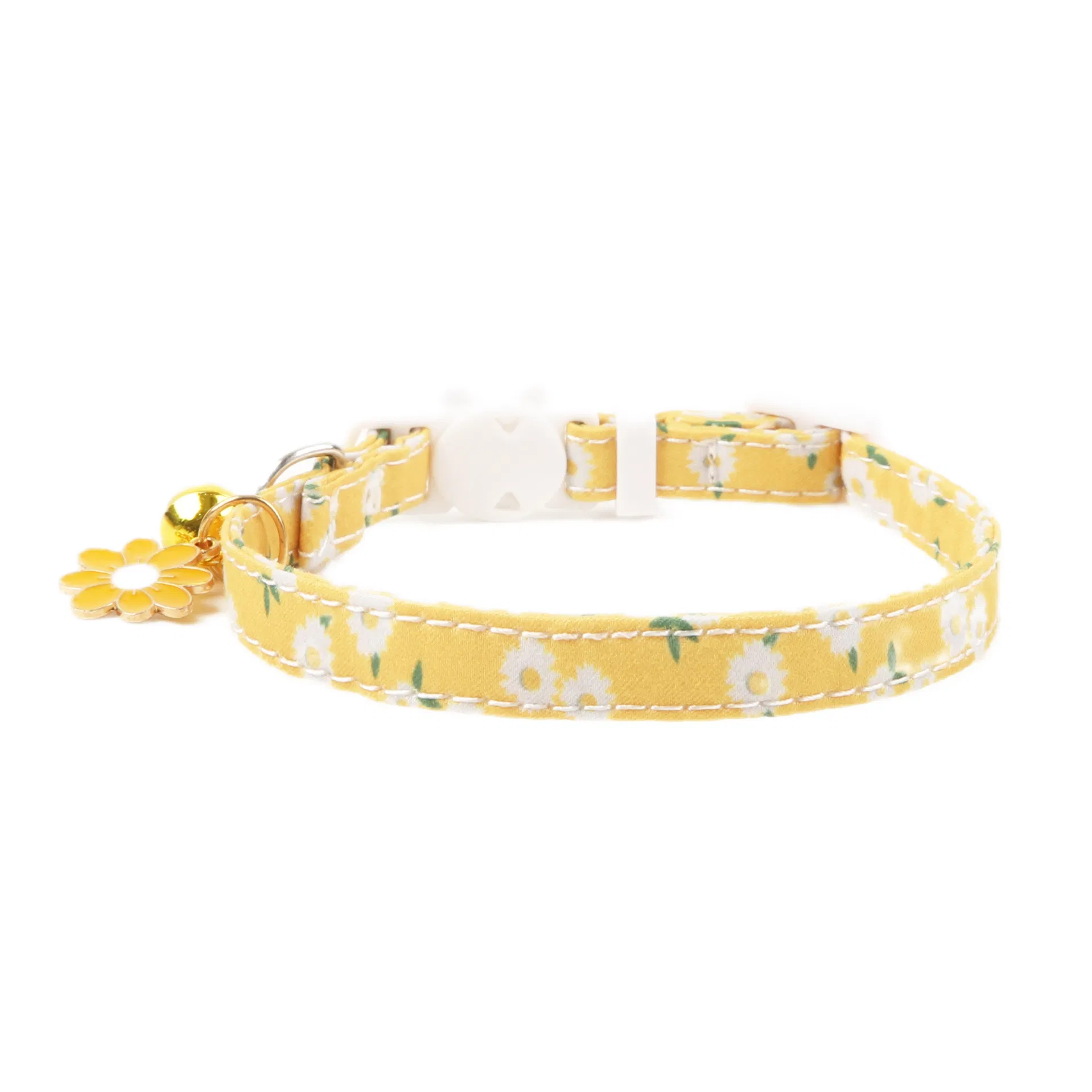 Coleira de Pet Personalizada Feita à Mão Durável Ajustável Personalizada Macia Retrátil com Fivela de Liberação para Animais de Estimação