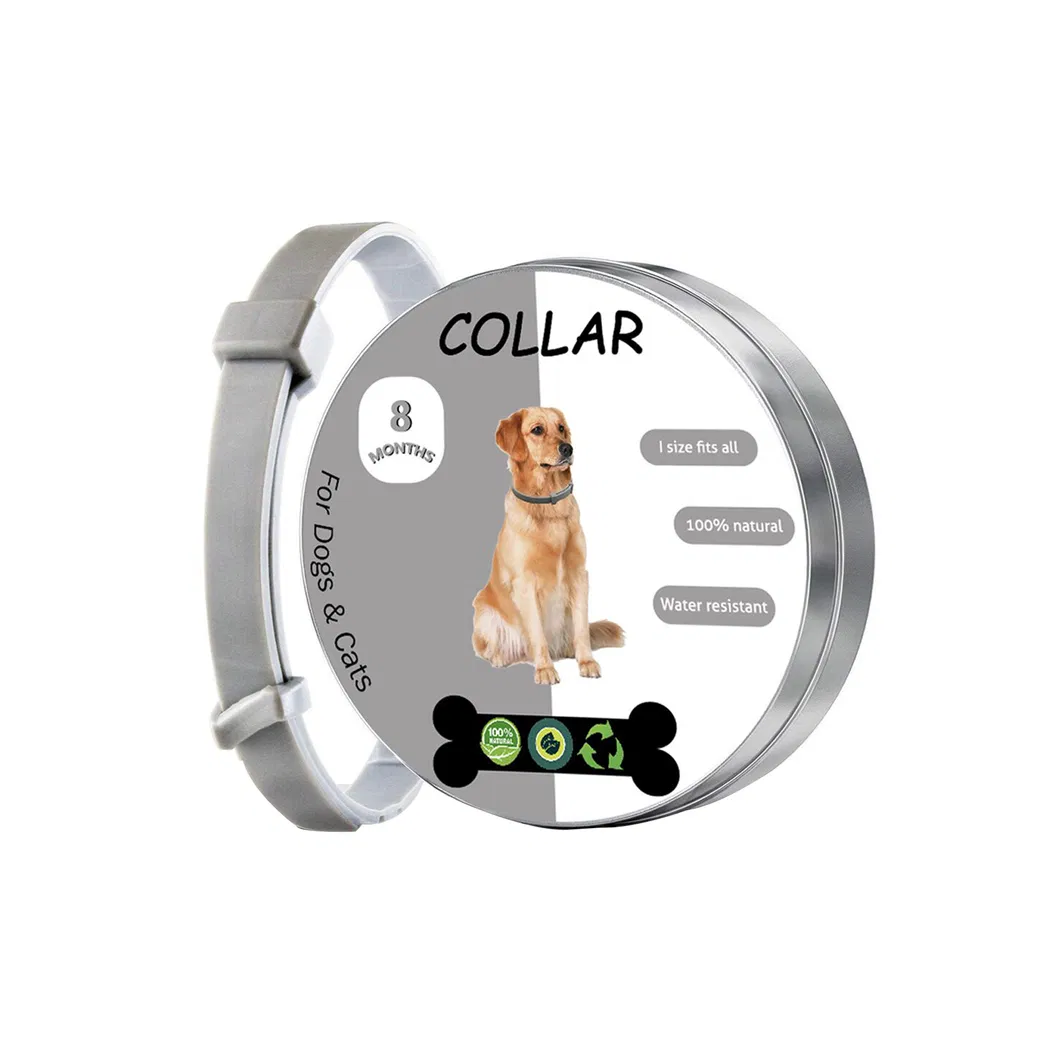 Coleira de Pulgas à Prova d'Água de Silicone Ecológica para Cães e Gatos