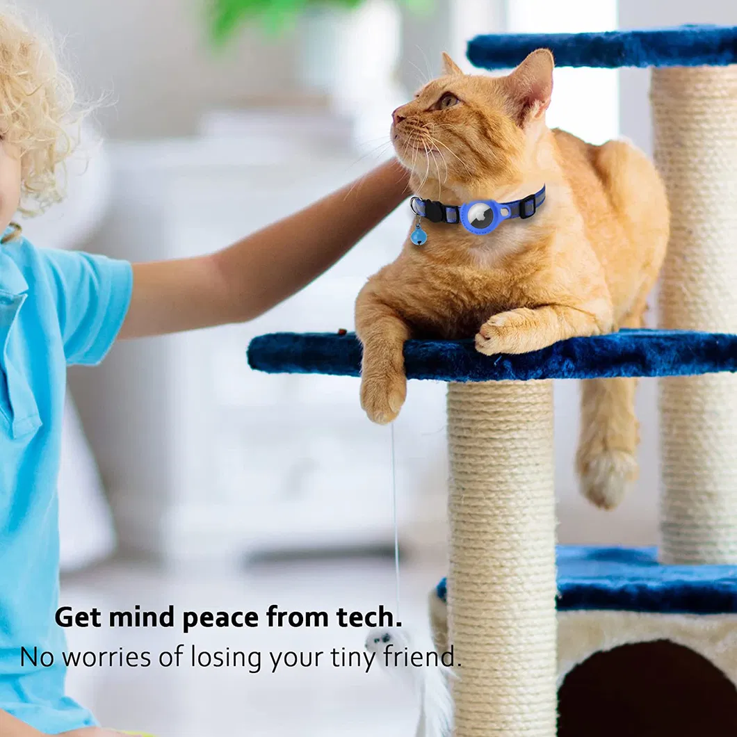 Rastreadores de GPS para cães da Apple, colar anti-perda para gatos, sino, colar refletivo