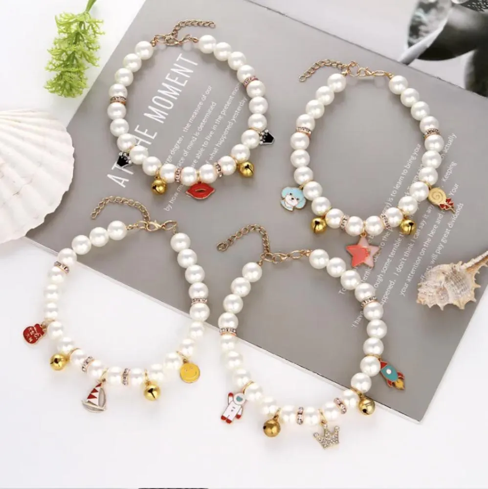 Pet Collar Pearl Necklace
