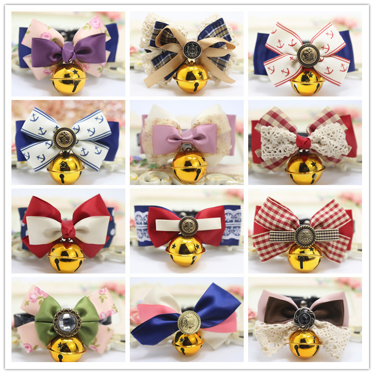 Fashion Pets Dogs Collars Tie Bowknot Cats Lap Collars