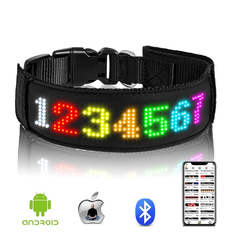 New Arrival: Traction-Style Pet LED Collar, Rechargeable LED Luminous Collar, Dog LED Pet Neck Collar