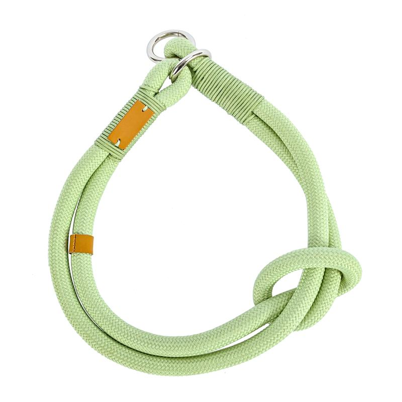 Rope Dog Collar Adjustable Slip Collar Dog Training Cute Pet Rope Collar for Small Medium and Large Dogs