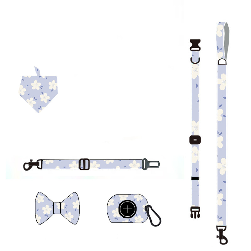 Wholesale Custom Soft Neck Adjustable Pet Dog Harness and Leash Collar Set