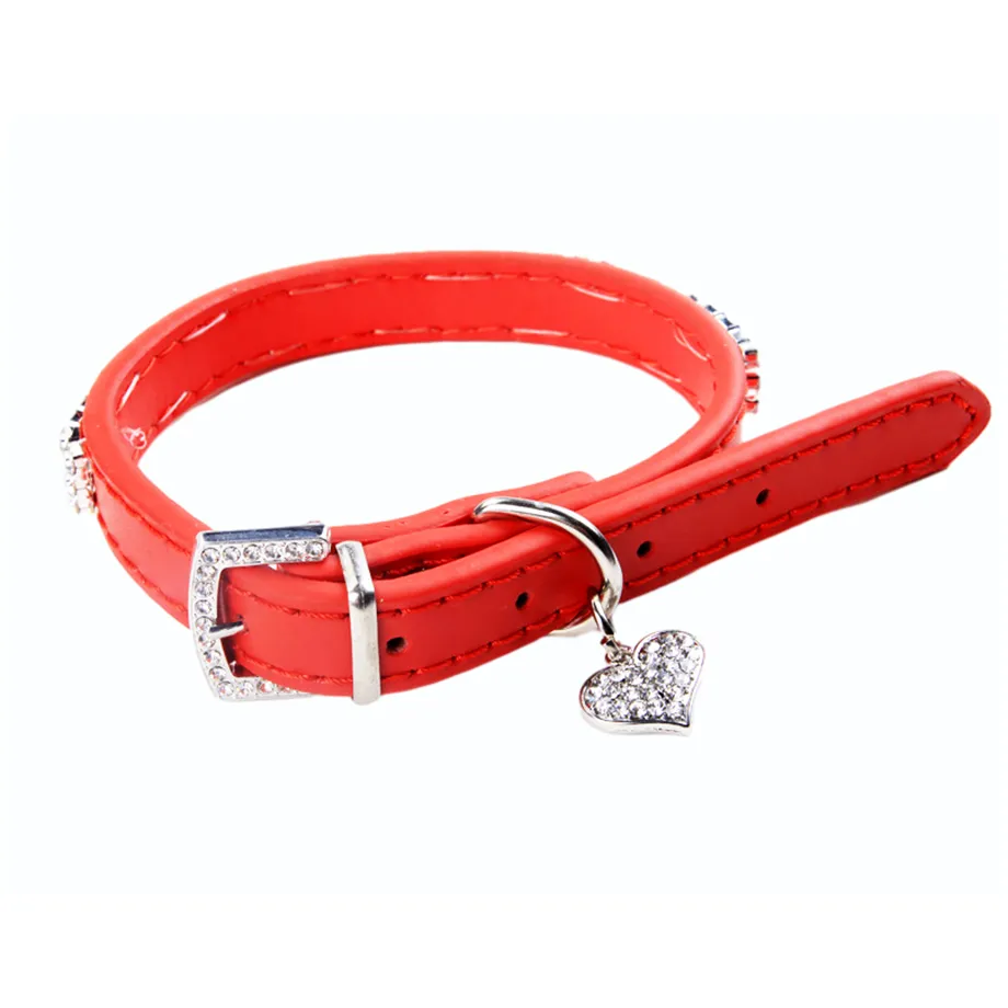 Adjustable PU Leather Pet Dog Collar 4