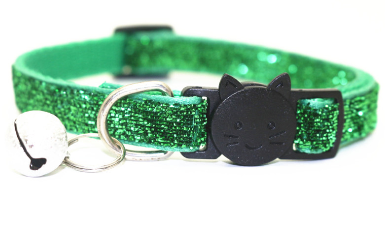 Kelly Pet Wholesale Bling Glitter with Bells Nylon Pet Puppy Cat Collar