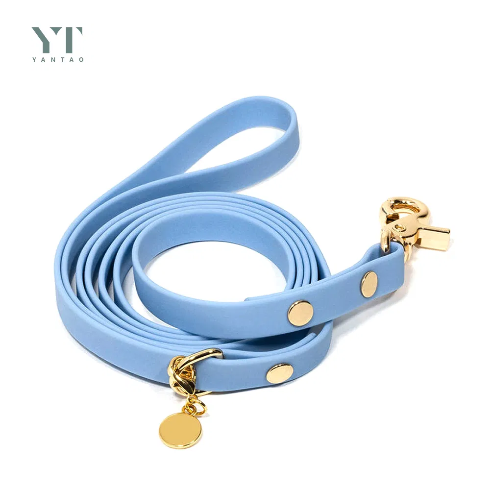 Wholesale Pet Products Soft PVC Waterproof Dog Leash Custom Patterned Pet Collar and Matching Pet Poop Bags Fashion Adjustable Dog Collar with Tags