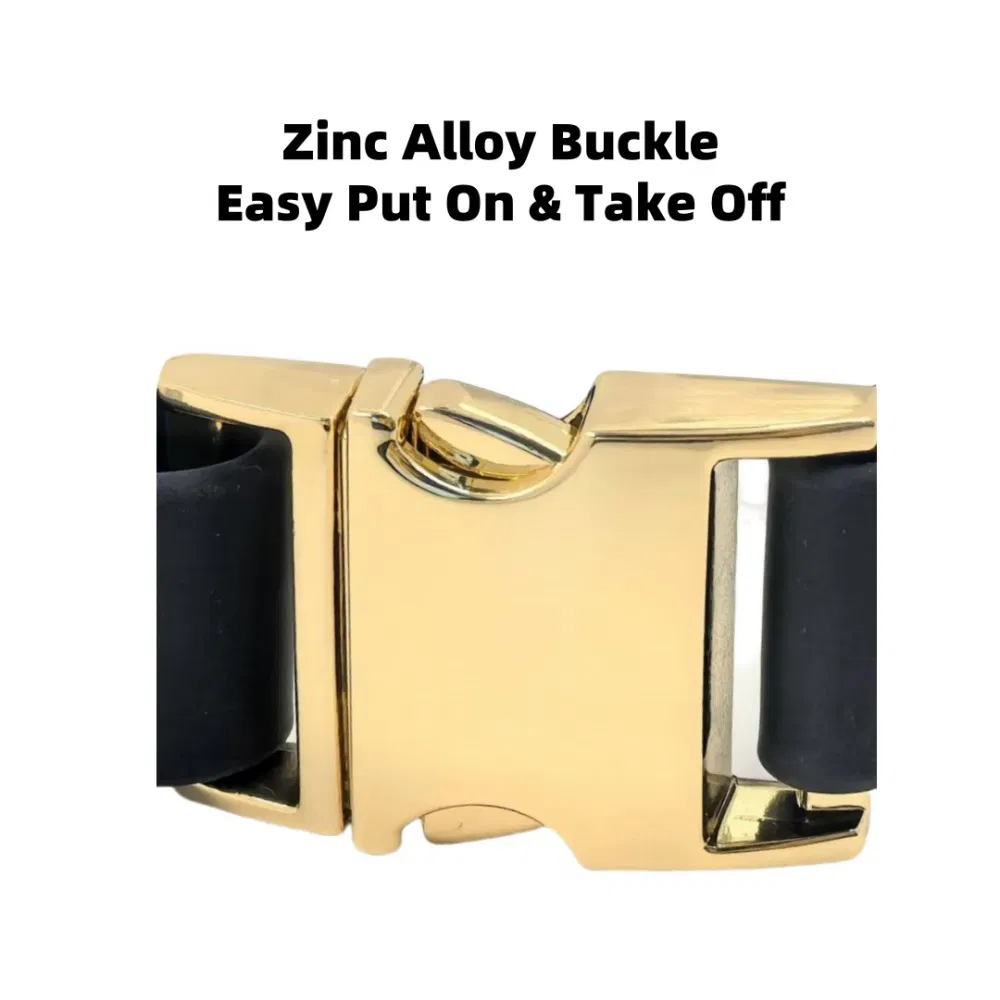 PVC Dog Collar Personalized Pet Collar with Zinc Alloy Buckle Adjustable Hunting Collar OEM/ODM Training Collar