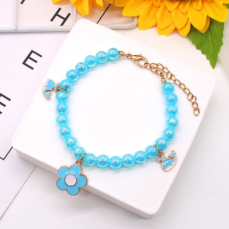 Pet Necklace Cat Pearl Collar Accessories Pendant Pet Cat Dog Collar Pearl Jewelry