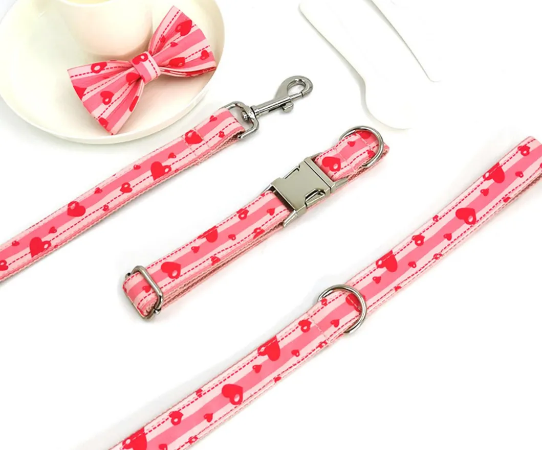 Dog Dots Bowknot Collar 3