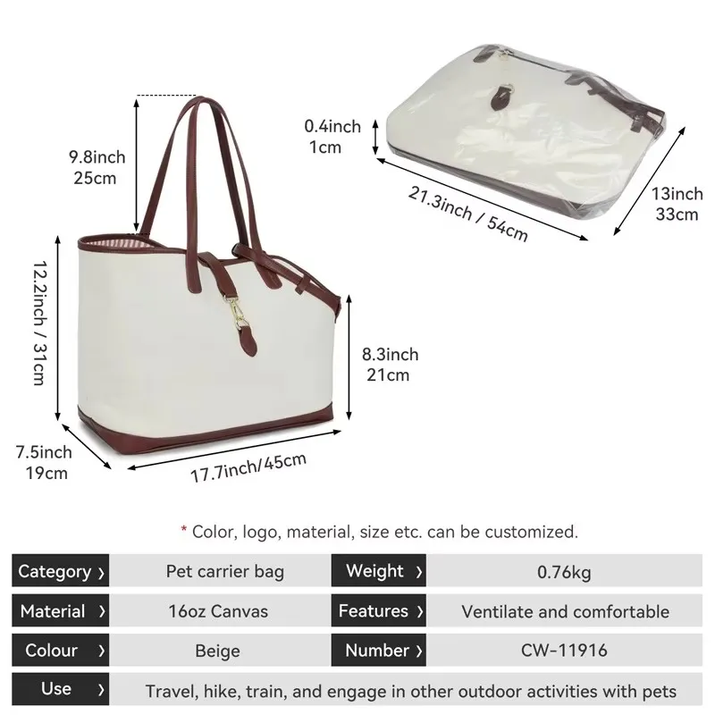 Pet Travel Carrier Bag Detail 2