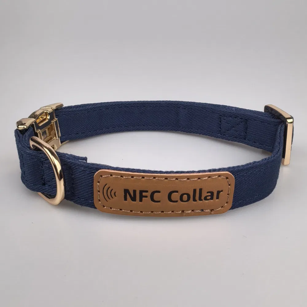 NFC Pet Collar Electronic Smart Pet Products Manufacturer Offer Custom Qr Code ID Tag for Dogs Cats Personalized NFC Dog Collar