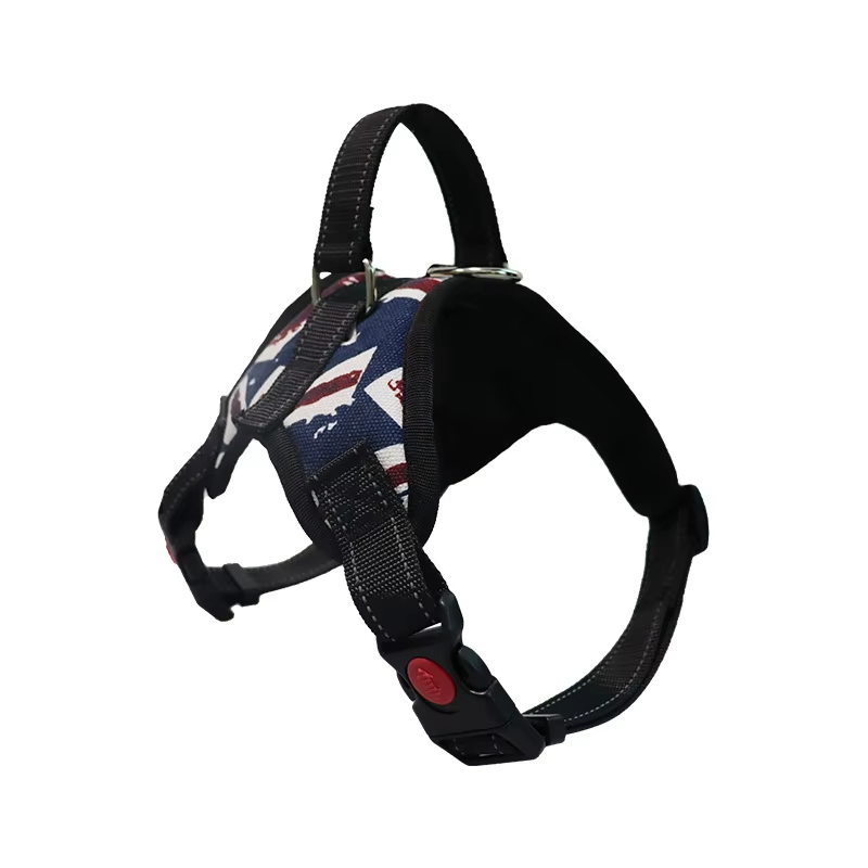 Cushioned Chest Compression and Reflective Breathable Premium Safety Mesh Pet Dog Harness