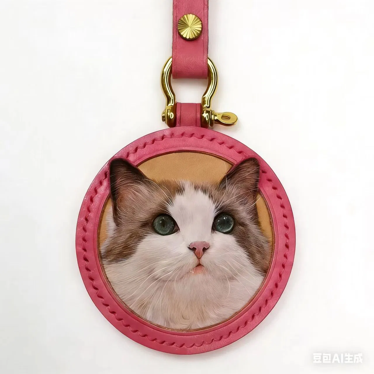 Customize Hand-Carved Leather Pet Portrait Charms