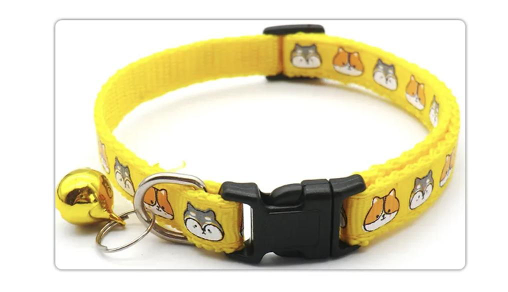 Customized Luxury Pet Collar Adjustable Cartoon Pattern Collar