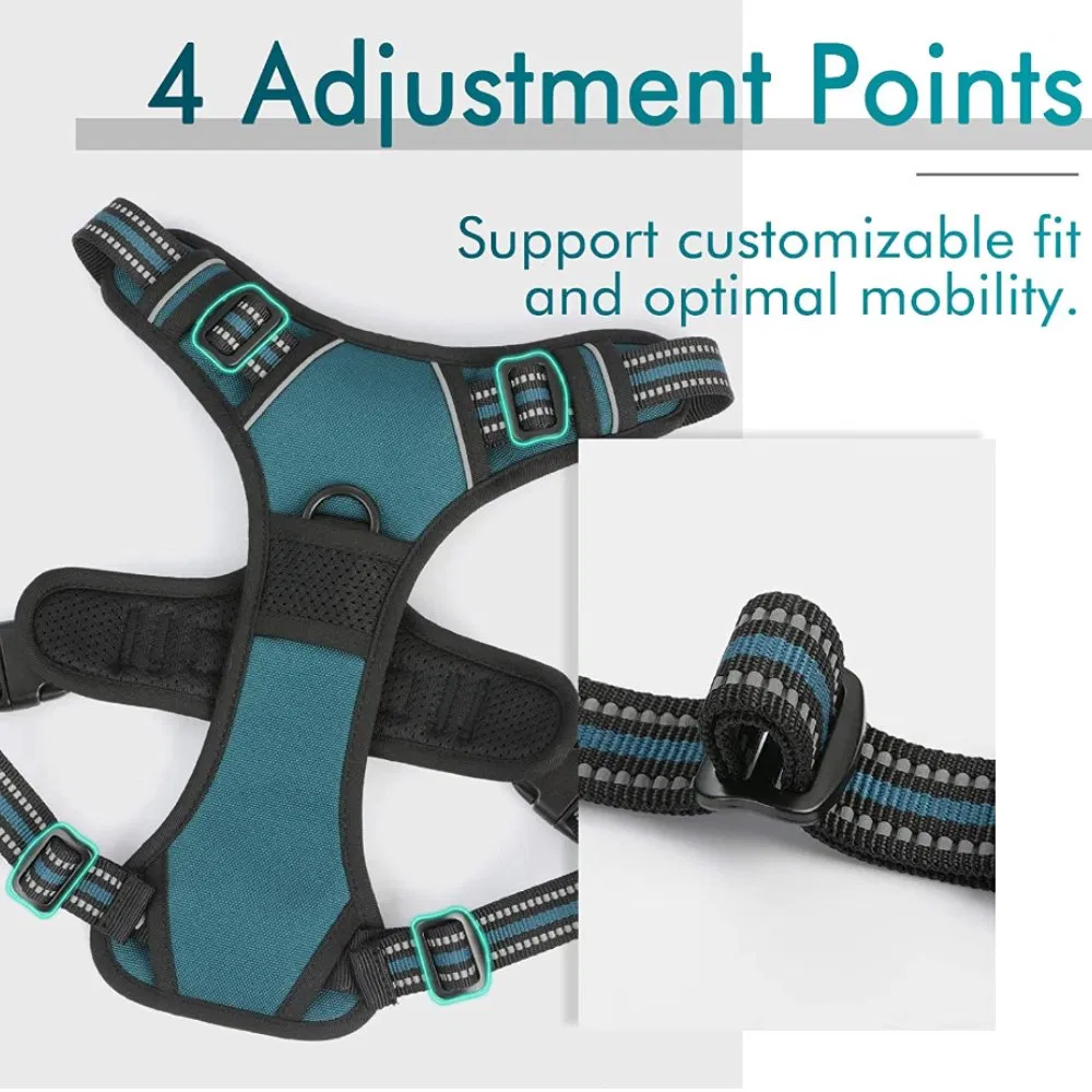 Adjustable Durable Soft Breathable Padded Dog Car Harness for Small Pets