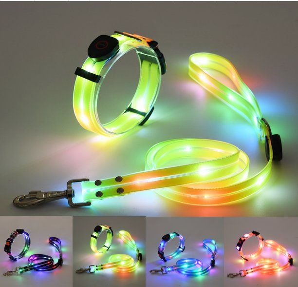 Glow-in-The-Dark LED Dog Collar for Enhanced Night Safety
