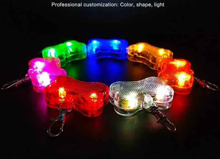 Vibrant LED Dog Bone Shaped Pendant Light for Pets