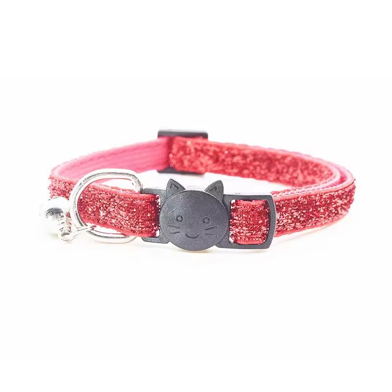 Charming Shiny Pet Accessories Pet Collars with Bells for Kittens and Puppies