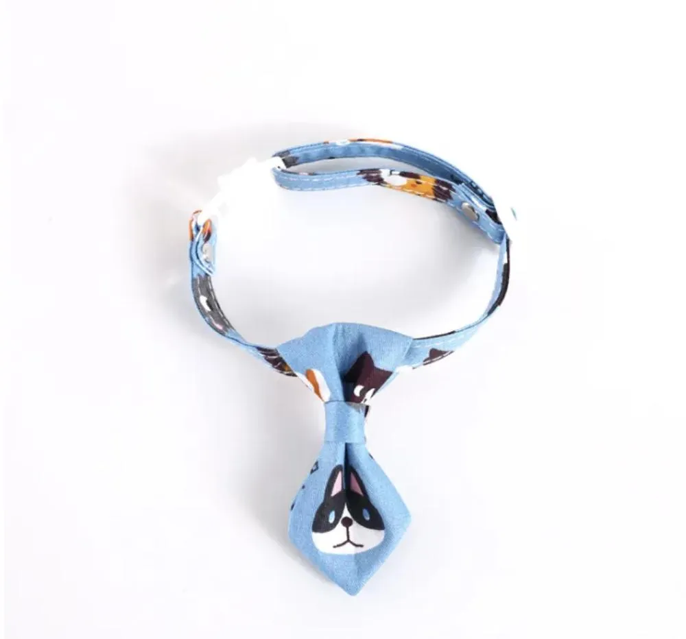 Cat Bow Tie Collar Print 13