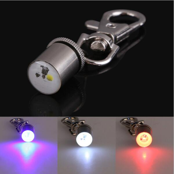 LED Light Pet Dog Collar Flash Lamp Mini Keychain Pendant