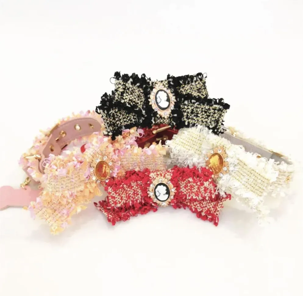 Sweet Flower Tie Pet Dog Collar