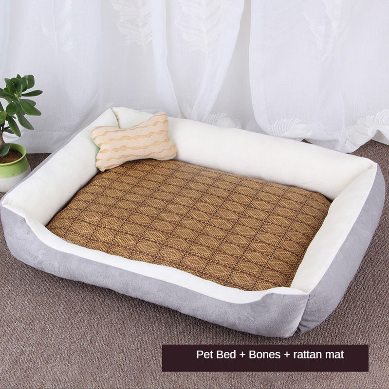 Sofa Dog Bed Luxury Dog Bed Crate Mat Soft Plush Calming Pet Mattress