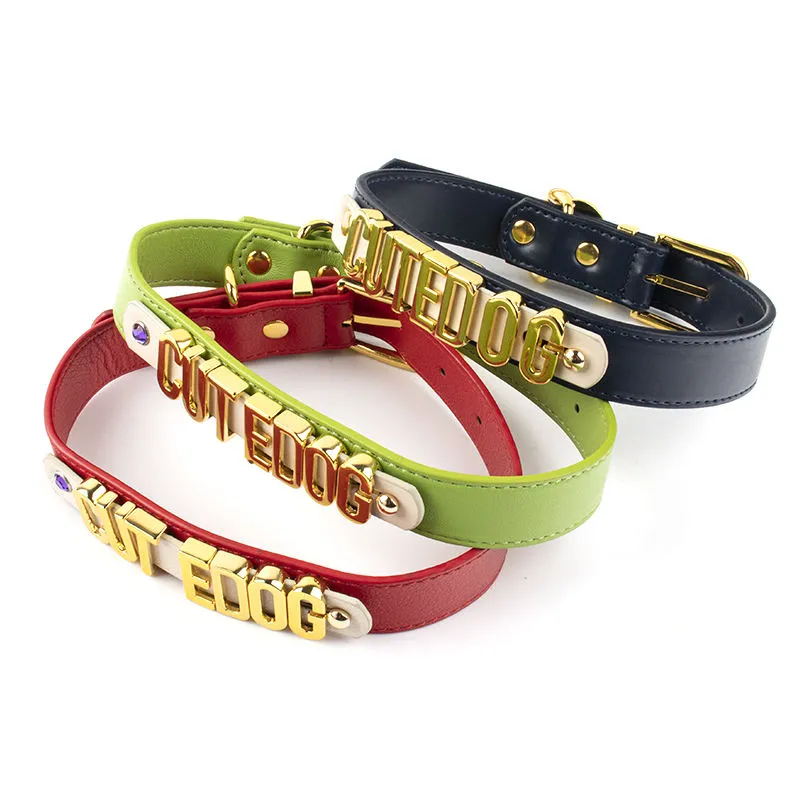 Leather Dog Collar View 1