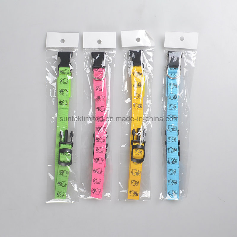Custom USB Rechargeable Waterproof LED Dog Collar Flashing Glow in The Dark Luminous Pet Leash