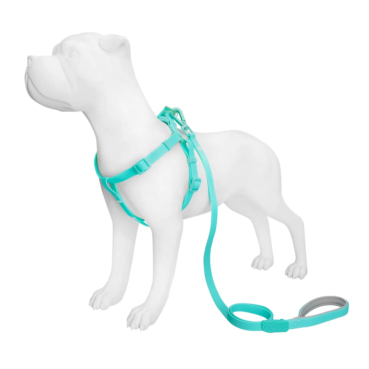 Hanyang Luxury Custom Pet Harnesses Collar Leash Adjustable No Pull Step in Dog Strap Harness Biothean Waterproof PVC Dog Harness
