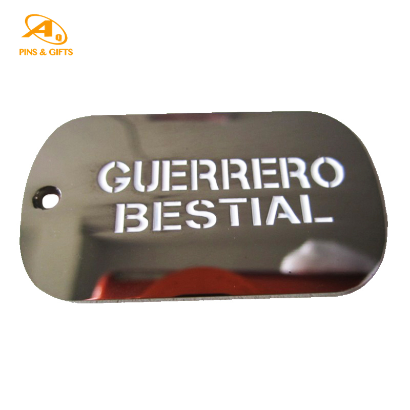 Necklace Stainless Steel Metal Emblem Mens Pendant Chain for Knife Aluminium RFID Private Xvideos Dog Tag