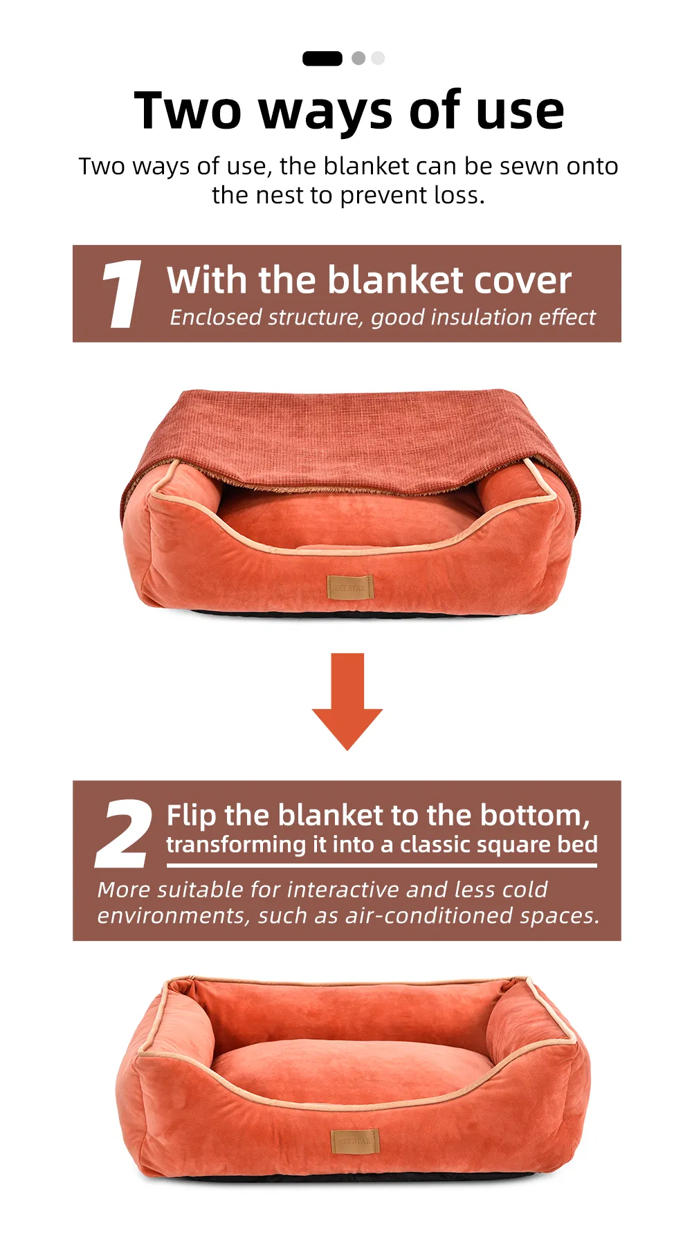 Multifunctional Pet Soft Bed