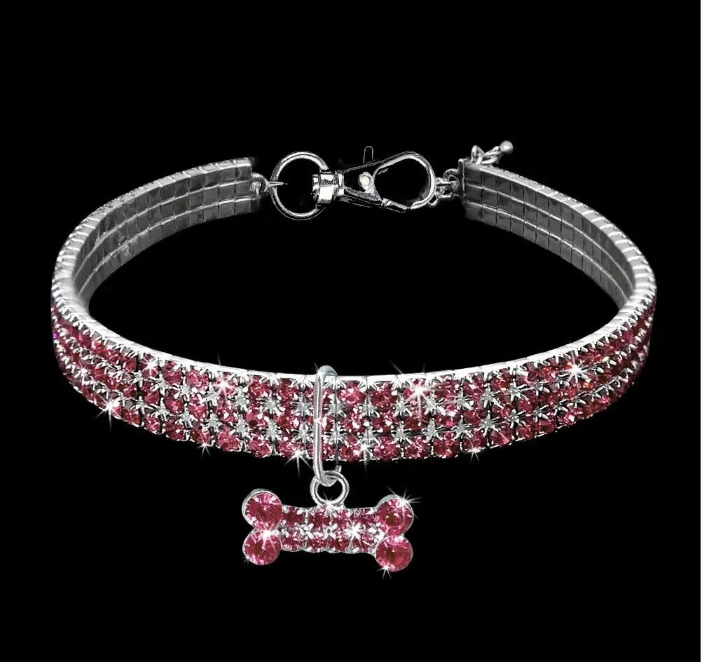 Crystal Dog Necklaces