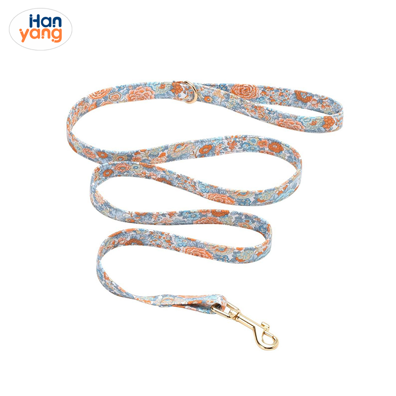Hanyang Wholesale Personalized Dog Leash Pet Collars with Cute Bowknot for Small/Medium/Large-Dogs