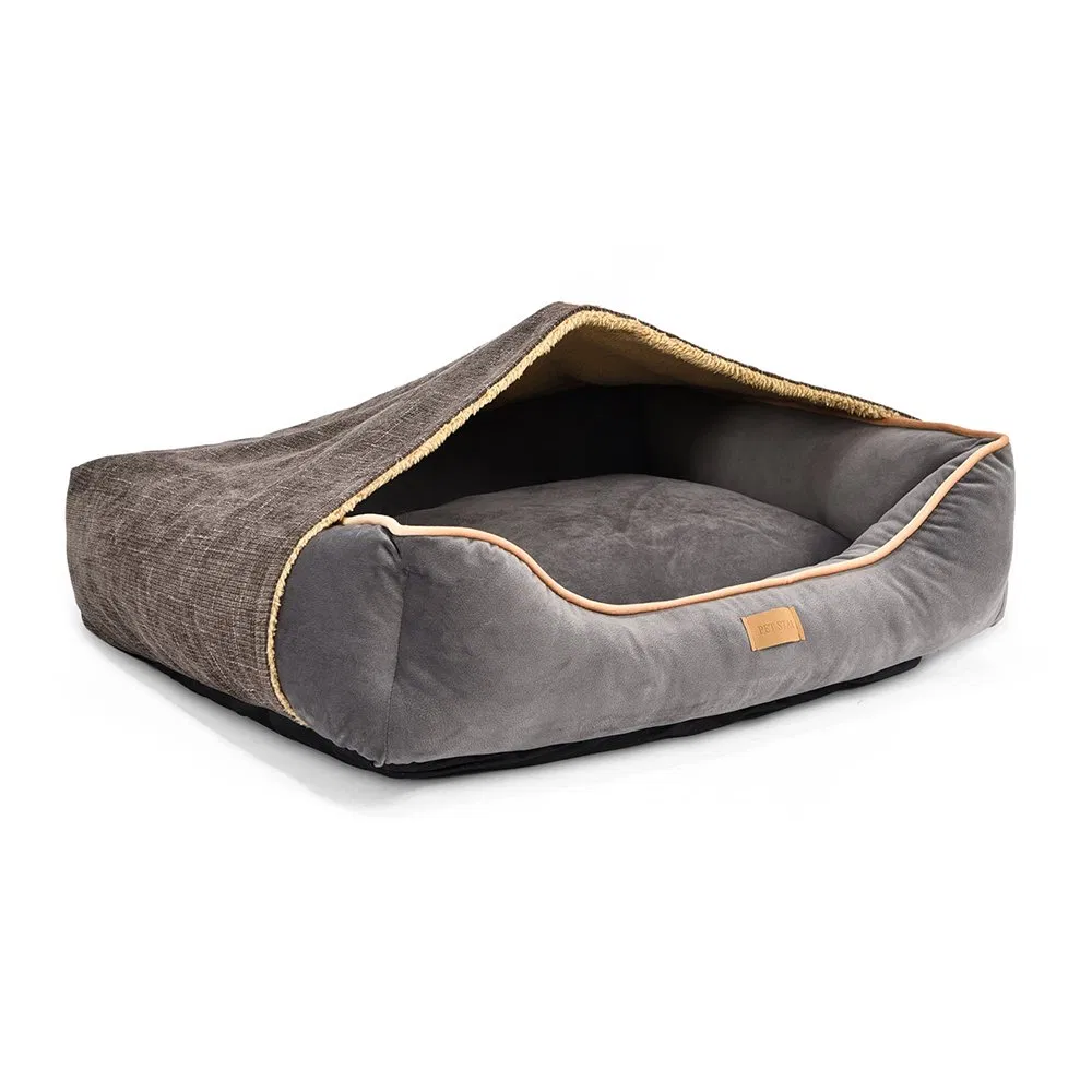 2 in 1 Multifunctional Pet Soft Bed Puppy Cat Cave Blanket Cover Raised Dog Bed