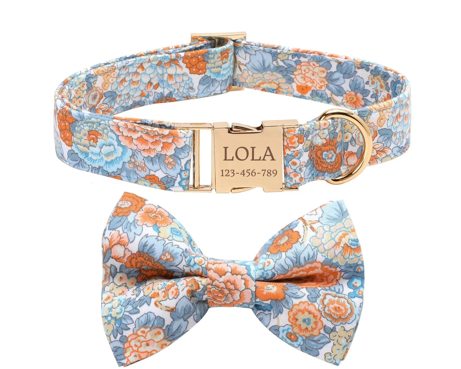 Hanyang Wholesale Personalized Dog Leash Pet Collars with Cute Bowknot for Small/Medium/Large-Dogs