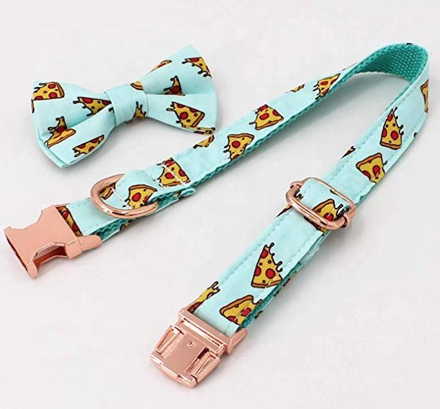 Custom Logo Dog Collar with Bow Dog Leash Pet Bandana/Factory Price