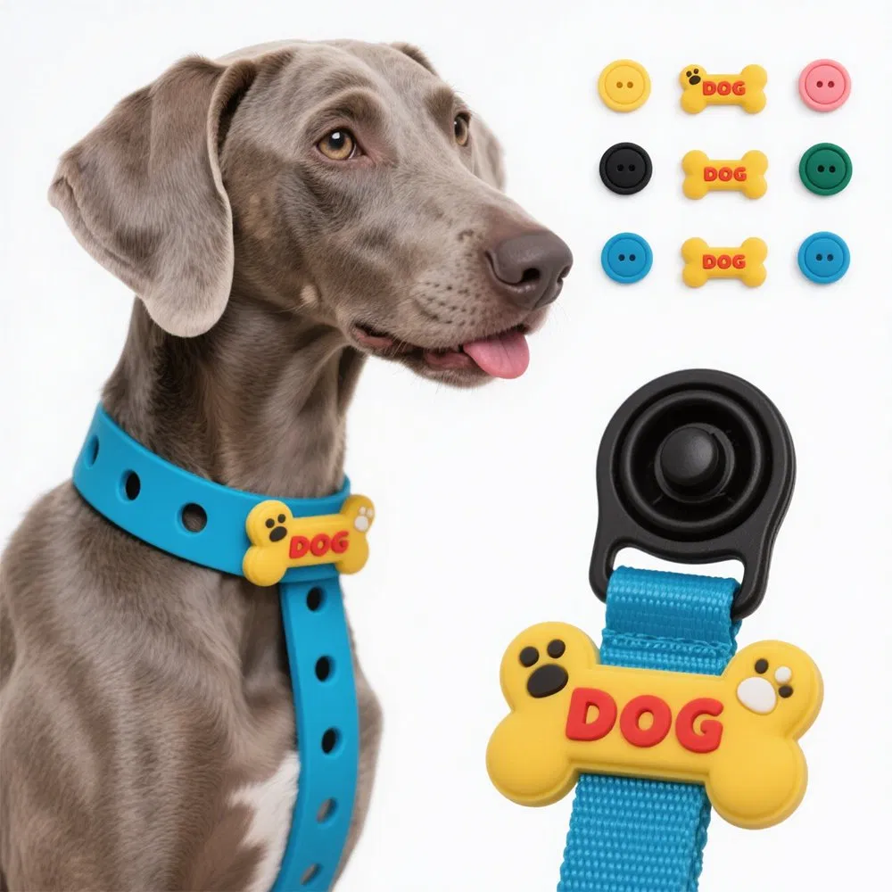 Custom Rubber Dog Collar Charms for Pet Stores &amp; Brands OEM Manufacturer