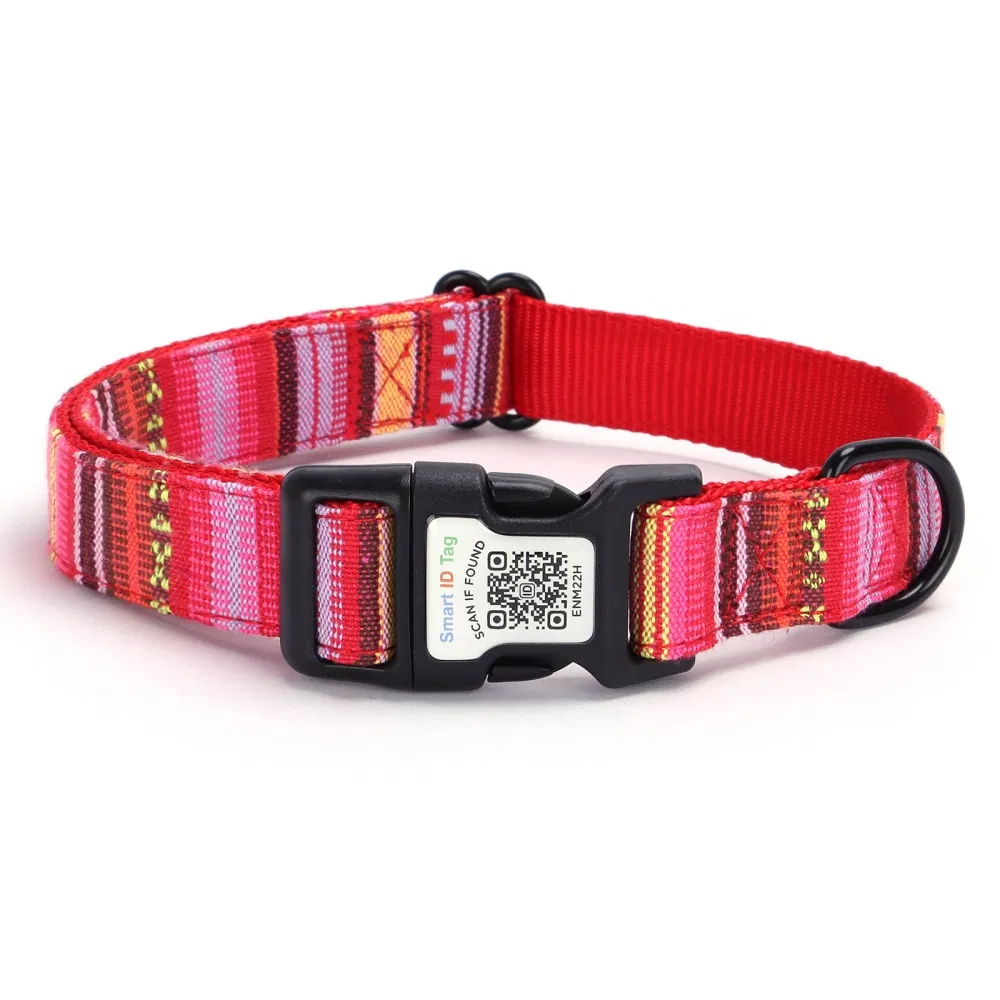 Qr Code Dog Collar Personalized Pet Name and Phone Number Electronic Pet Product Factory Custom Bulk Order for Smart ID Tag and Smart Pet Collar