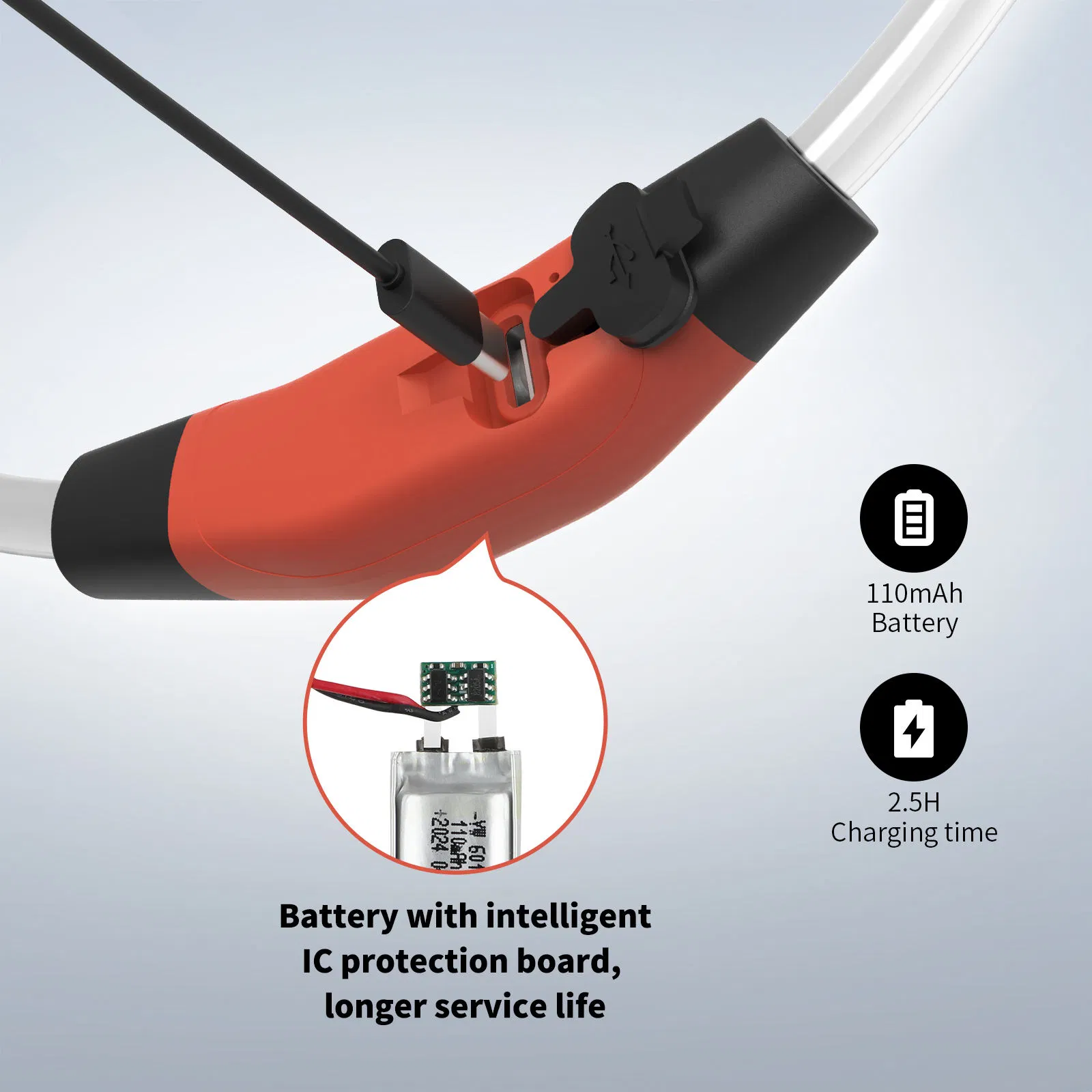 Night Anti-Lost LED Light up Dog Collar TPU Material Efficient Light Transmission Rechargeable Waterproof Pet Cat Dog Collar