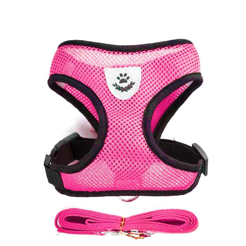 High Quality Adjustable Pet Dog Chest Harness with Leash for Small Dog Supplies