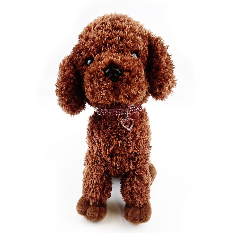 New Heart-Shaped Pet Necklace Dog Chain Cat Crystal Love Collar Pet Necklace Jewelry