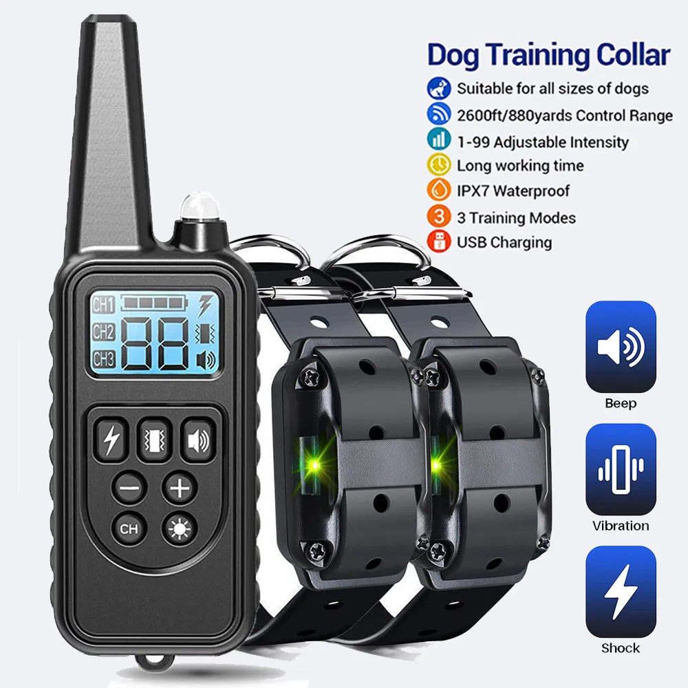 Dog Training Us Collar Wireless Remote Control Dog Training Custom Colors Recordable Dog Training Communication