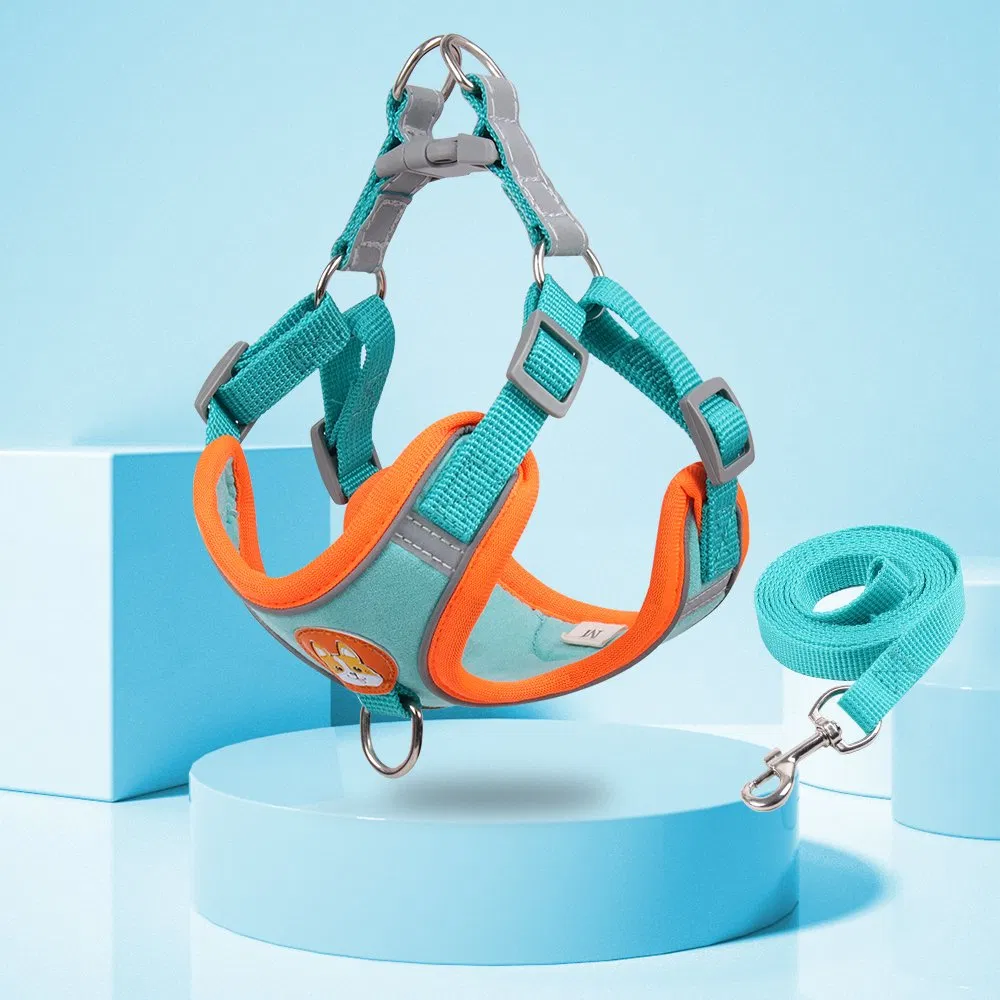 Red Color Pet Lead Walking Running Leashes Dogs Chest Strap Reflective Harness Vest