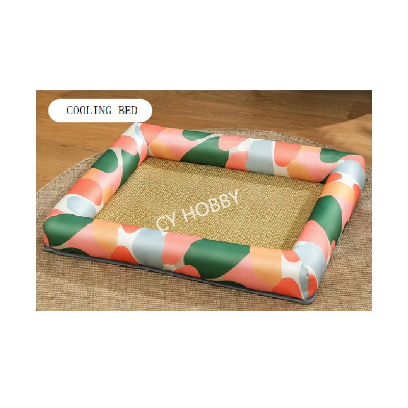 Cooling Rattan Woven Mat Ice Blanket for Small Large Dogs and Cats Pets Bed Supplies